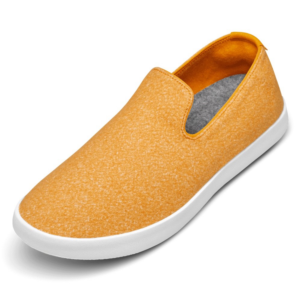 Allbirds Men's Wool Loungers - Slip-Ons Yellow - RJY405638